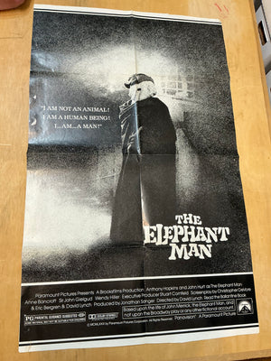 The Elephant Man  : Folded Theatrical Poster Cut to Size David Lynch