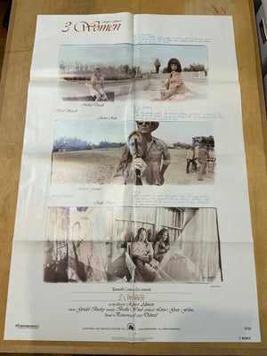 3 Women : Theatrical  Poster Vintage / Folded One-Sheet