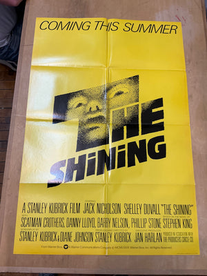 The Shining  : Advance One-Sheet Poster Folded Vintage
