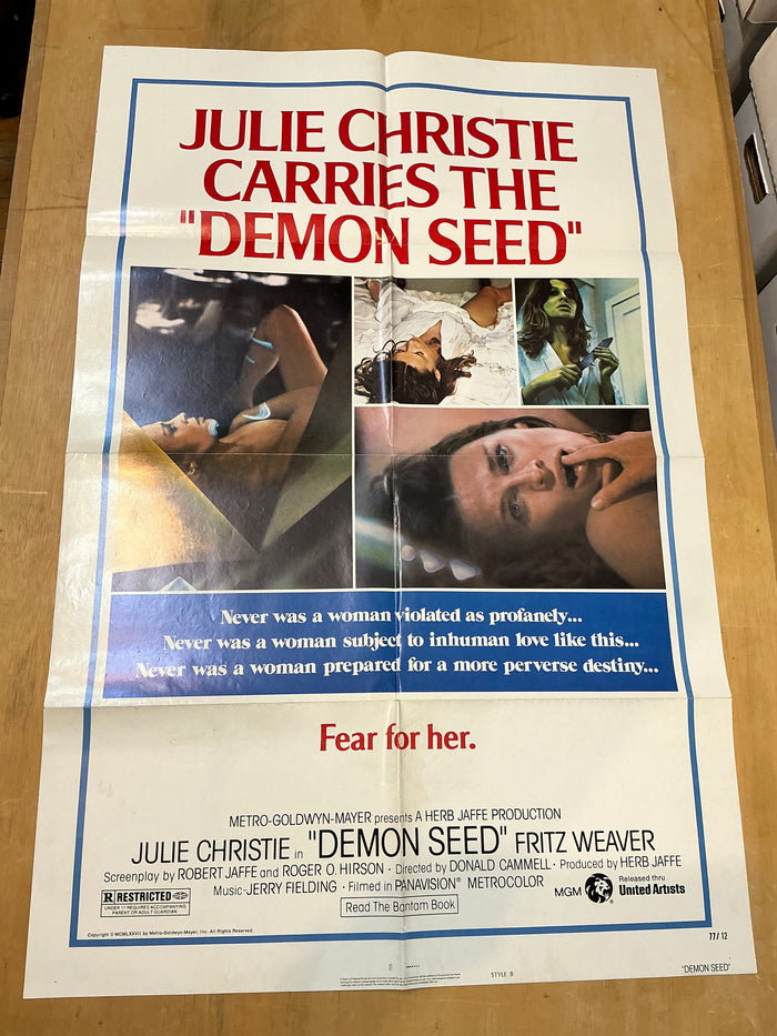The Demon Seed : Vintage Theatrical Poster (Folded)