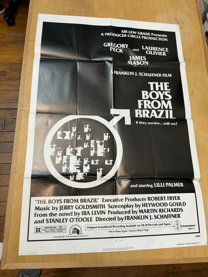 The Boys From Brazil: Vintage Theatrical Poster (Folded)
