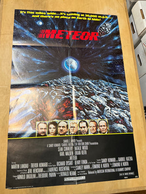 Meteor : Vintage Sci-Fi Poster One-Sheet Folded