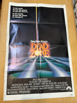 The Dead Zone (Stephen King) : Vintage Theatrical Poster (Folded) Slight Color Fade