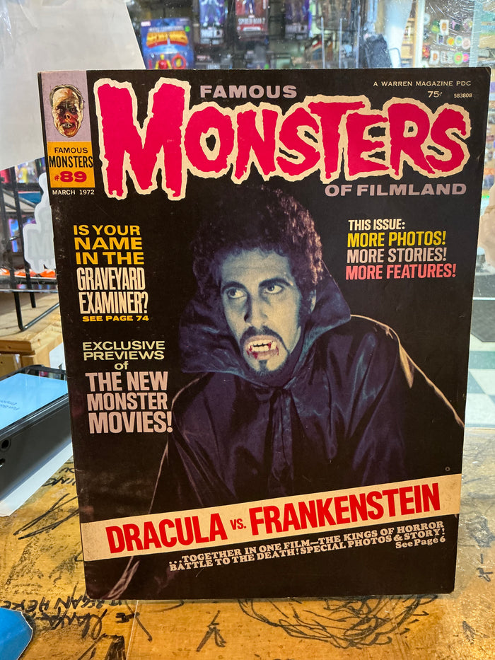 FAMOUS MONSTERS OF FILMLAND #89 Dracula Vs Frankenstein