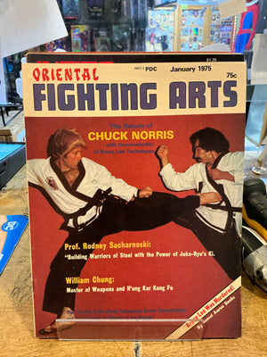 Oriental Fighting Arts MagazIne January 1975 Chuck Norris Cover