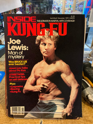 Inside Kung Fu : November 1979 Joe Lewis Cover