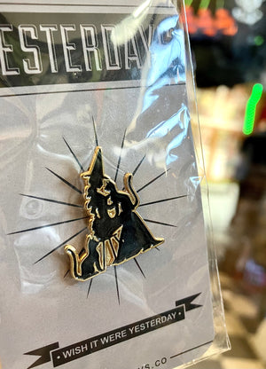 Enamel Pin: Black Witch (YESTERDAYS)