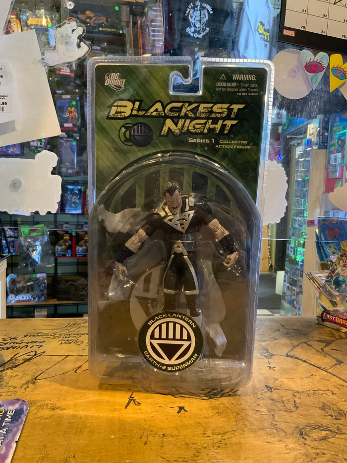 DC DIRECT Blackest Night Series 1 - Black Lantern Zombie Superman Action Figure