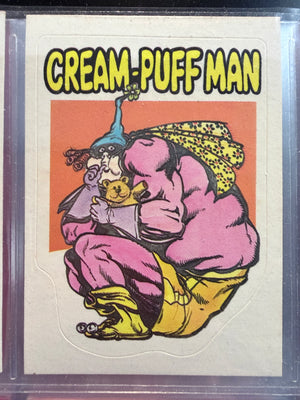 Zero Heroes : 1983 Trading Card / Stickers - Cream-Puff Man