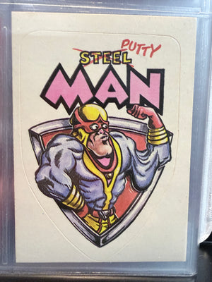Zero Heroes : 1983 Trading Card / Stickers - Putty Man