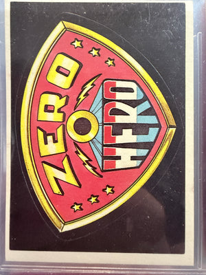 Zero Heroes : 1983 Trading Card / Stickers - Badge