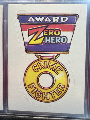 Zero Heroes : 1983 Trading Card / Stickers - AWARD!