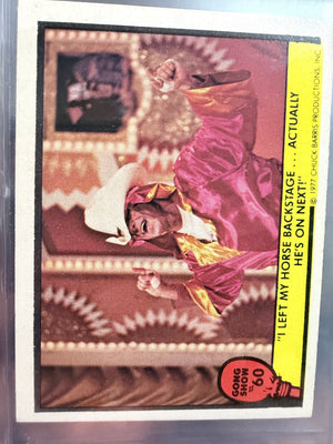 Gong Show Trading Cards (1977 Fleer) #60