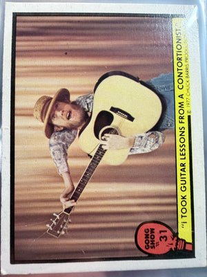 Gong Show Trading Cards (1977 Fleer) #31