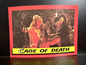 Indiana Jones & The Temple of Doom : 1984 Topps Trading Cards - #45 Cage of Death