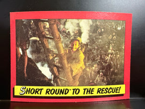 Indiana Jones & The Temple of Doom : 1984 Topps Trading Cards - #48 Short Round to the Rescue!