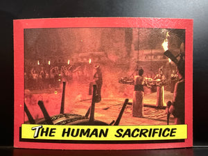 Indiana Jones & The Temple of Doom : 1984 Topps Trading Cards - #38 The Human Sacrifice