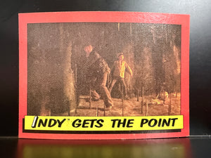 Indiana Jones & The Temple of Doom : 1984 Topps Trading Cards - #34 Indy Gets the Point
