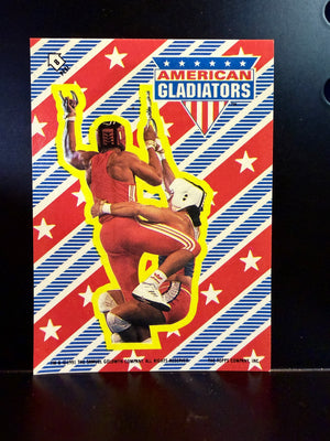 American Gladiators : 1991 Topps Trading Cards - Sticker Card #8
