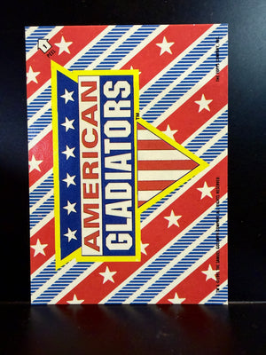 American Gladiators : 1991 Topps Trading Cards - Sticker Card #1 (Logo)
