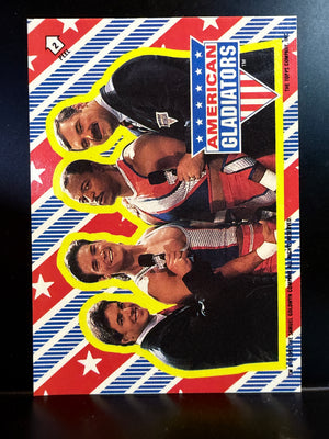 American Gladiators : 1991 Topps Trading Cards - Sticker Card #2