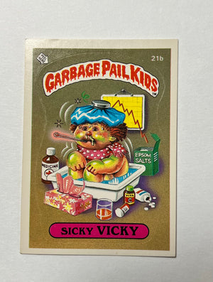 Garbage Pail Kids SINGLES: 1985 Sicky Vicky (21b)