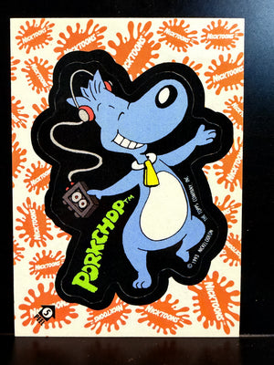 Nicktoons : 1993 Topps Trading cards - Sticker Card #5 Porkchop