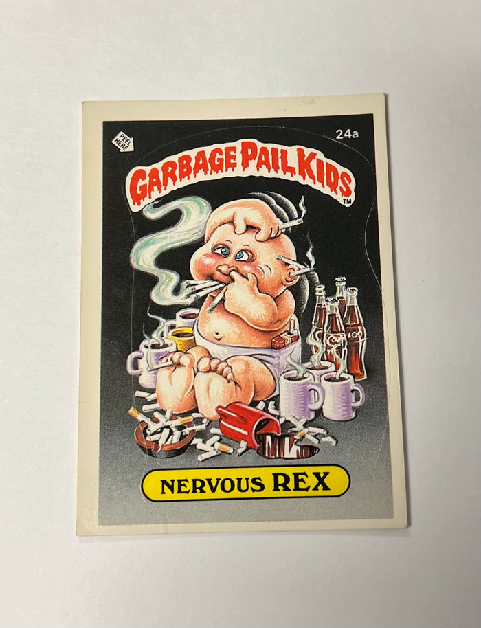 Garbage Pail Kids SINGLES: 1985 Nervous Rex (24a)