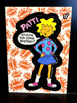 Nicktoons : 1993 Topps Trading cards - Sticker Card #6 Patti Mayonnaise
