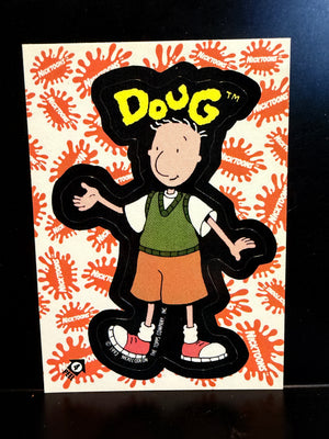 Nicktoons : 1993 Topps Trading cards - Sticker Card #4 Doug