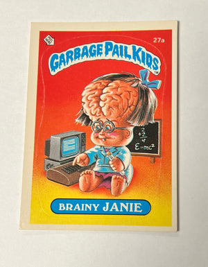 Garbage Pail Kids SINGLES: 1985 Brainy Janie (27a)