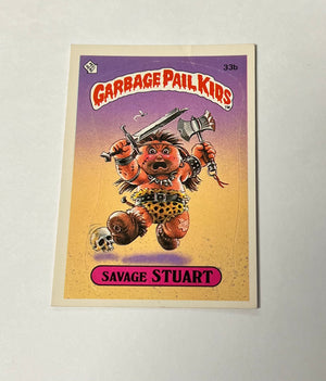 Garbage Pail Kids SINGLES: 1985 Savage Stuart (33b)