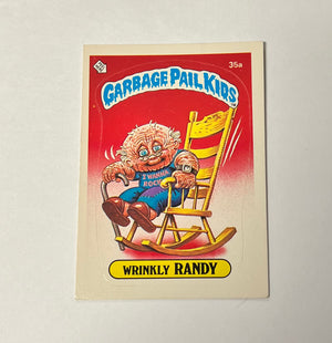 Garbage Pail Kids SINGLES: 1985 Wrinkly Randy (35a)