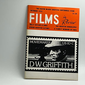 Films in Review Magazine : October 1975 DW Griffith
