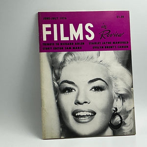 Films in Review Magazine : June-July 1976 Jayne Mansfield