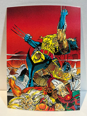 Wolverine : From Then 'Till Now (1992 Trading Card) : #84 Rip and Tear