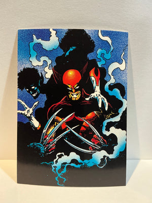 Wolverine : From Then 'Till Now (1992 Trading Card) : #44 New Threads