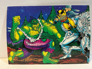 Wolverine : From Then 'Till Now (1992 Trading Card) : #27 First Defeat