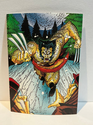 Wolverine : From Then 'Till Now (1992 Trading Card) : #24 Animalistic