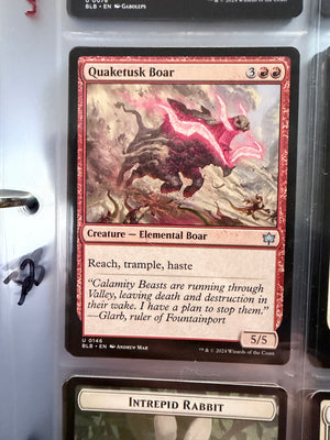 Magic The Gathering: Bloomburrow - Quakerusk Boar (Unplayed)