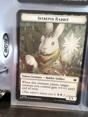 Magic The Gathering: Bloomburrow - Intrepid Rabbit  (Unplayed) TOKEN