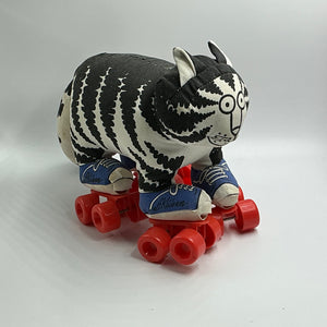 Vintage B Kliban Cat : Rollerskating Plush! 1980