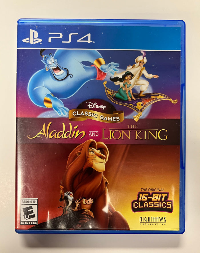 Disney Classic Games: Aladdin and The Lion King for PS4 (USED)