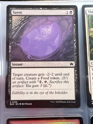 Magic The Gathering: Bloomburrow - Savor (Unplayed)