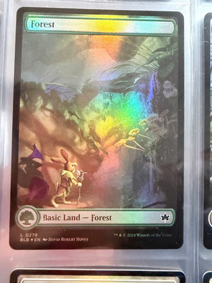 Magic The Gathering: Bloomburrow - Forest (Land) Full Art Foil