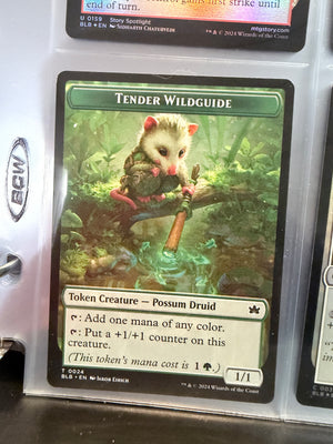 Magic The Gathering: Bloomburrow - Fish // Tender Wildguide Double-Sided
