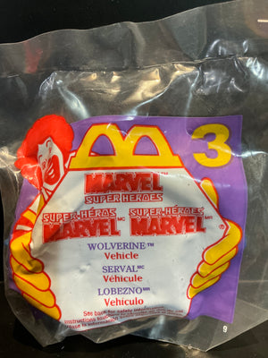 McDonalds Fast Food Toy: Marvel Superheroes - Wolverine in Blackbird