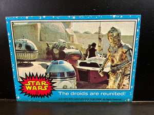Star Wars Trading Cards Series 1 1977 : #12 The Droids Are Reunited!