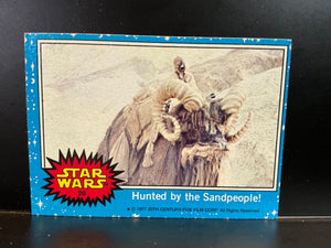 Star Wars Trading Cards Series 1 1977 : #20 Hunted by Sandpeople!