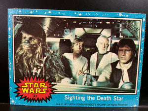 Star Wars Trading Cards Series 1 1977 : #31 Sighting The Death Star